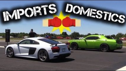 Best of Imports vs Domestics HALF MILE Racing!