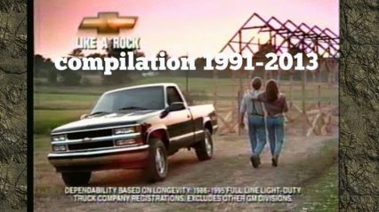 Chevy Silverado Like a Rock Commercial Compilation 1991-2013