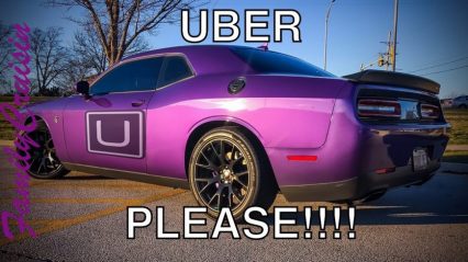 Dodge Hellcat UBER: Teen Riders Request a Burnout!