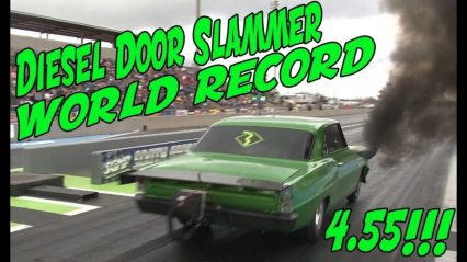 Gorgeous Chevy II Shatters Diesel Doorslammer World Record at Lights Out 9!