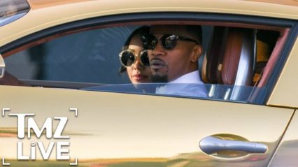 Jamie Foxx is the King of Excess, Shows off His Gold Bugatti