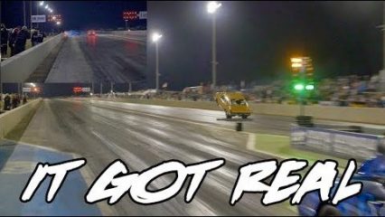 Wild Ride For SBC Nitrous Datsun Named Bowser At Lights Out 9!