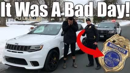 YouTuber Caught Red-Handed, Launch Control Jeep Trackhawk w/ Suspended License