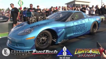 Alex Laughlins 3 Second 200+MPH Screw Blown Corvette!