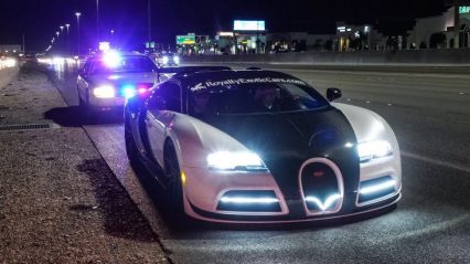 Bugatti Veyron Pulled Over By Nevada State Police *200 MPH Highway Pull*