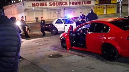 COPS Swarm LA Car Meet With Their Guns Drawn…