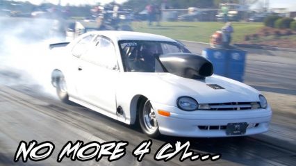 Did He Take The 4 Cylinder Out Of This Dodge Neon?! V8 RWD Dodge Neon Is FAST!