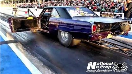 Dominator Has One Hell Of a Time Putting The Power Down At Street Outlaws Live