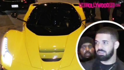 Drake Flexes Hard In His New $7 Million Dollar Yellow LaFerrari