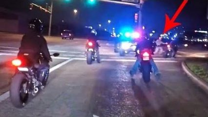 Good Guy Cop Lectures Wheelie Biker Instead of Taking his License