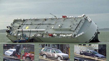 Luxury Cars Battered After Massive Transport Ship Nearly Capsizes