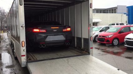 Taking delivery of a 1000hp Yenko Camaro at the dealership!