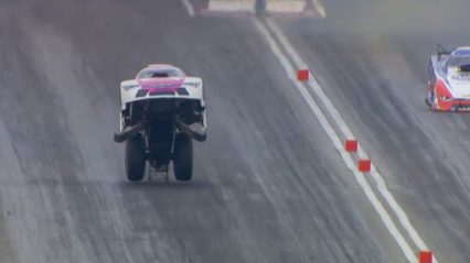 Throwback To When Cruz Pedregon Almost Went Flying In His Funny Car!