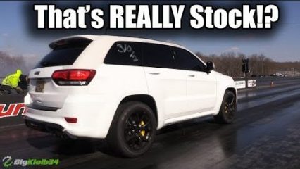 TrackHawk Soccer Mom Hits Launch Control, Record SETTER! (Stock)