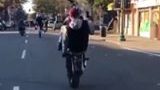 Wheelies, Drifting And Almost Crashing… This Guy Can Ride!