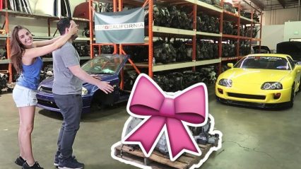 Car Chick Buys Her Best Friend His Dream Engine *Emotional*