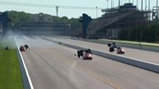 ProLine Racing’s Jose Gonzales Takes 4-Wide Pro Mod Win, Stevie Fast Crashes Hard After Runner Up Finish