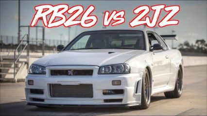 RB26 VS 2JZ “The Legendary Battle!” Skyline R34 VS Tesla Bonus!