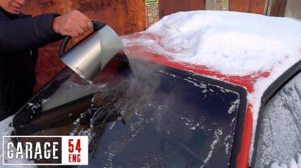 What Happens when you POUR Boiling Water onto a Frozen Windshield?