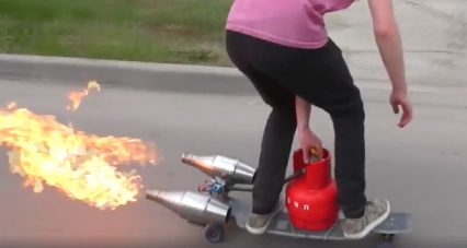 These Flaming Jet Skateboards Don’t Seem Safe At All… But They Show You How To Make One!