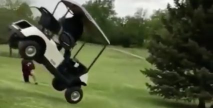 Jumping a Golf Cart Is Never a Good Idea…