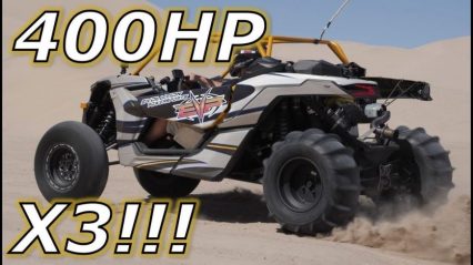 Driving a 400HP Can Am Maverick X3 in the Dunes!