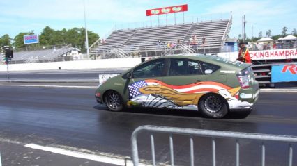 Hellcat Powered Prius Hits the Drag Strip, YES, Really