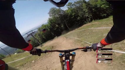 Intense Downhill Mountain Bike Ride Broken Up Perfectly by Hilarious Commentary