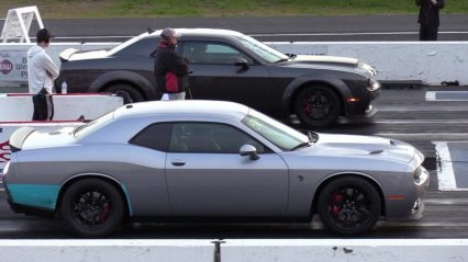 The Difference Between The Dodge Demon and Hellcat In a 1/4 Mile Drag Race