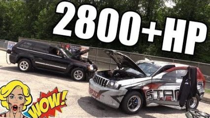 2 of the Baddest SRT8 Jeeps in the World Throw Down! [ALL THE BOOST]