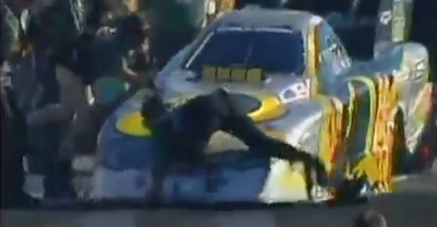 Never Underestimate Nitro, Funny Car Blows Crew's Pants Off, Runs Over a Man