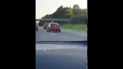 Driver Aggressively Tailgates Multiple Cars, Ends with Epic Wreck