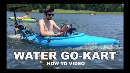 How to Turn a Normal Kayak into a Motorized Floating Go Kart