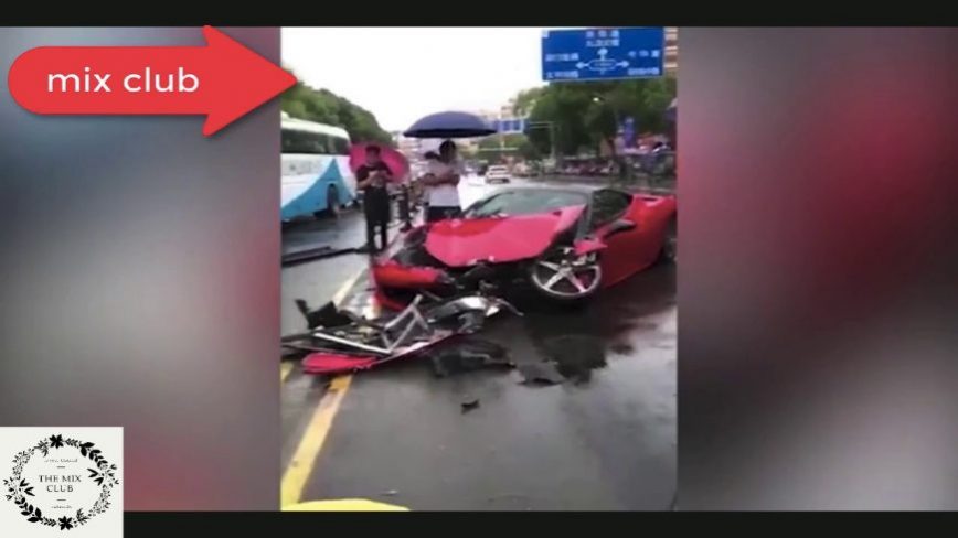 Lady Completely Destroys $665,000 Ferrari Moments After Driving off Rental Lot