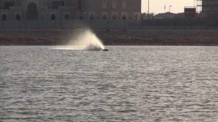 This is What a 130+mph Electric R/C Boat Looks Like in Action
