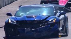 ZR1 Down! Pace Car Driver Serves Brand New Corvette to the Wall
