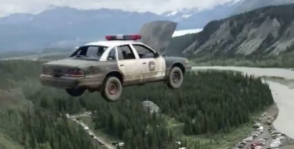 Retired Cop Car Gets Sent! Right Off A Cliff