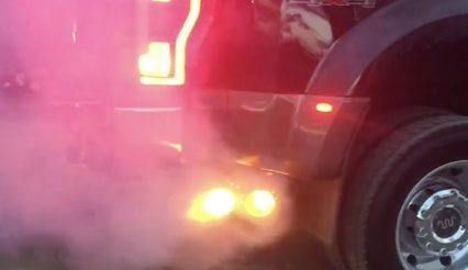 Why Is This Brand New Ford F-450 Shooting Flames Out Of Its Tailpipe?