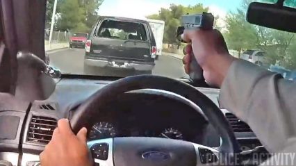 Most Intense Police Chase Through Vegas with Shots Fired Recorded Via Body Cam
