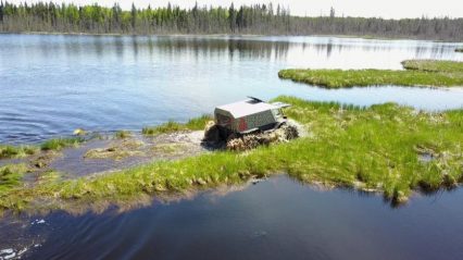 Russian “Sherp” Off-Road Machine Takes on Canadian Forest