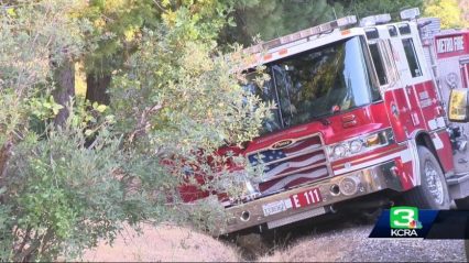 Stolen Fire Truck Goes On A Wild Police Chase Through Northern California.