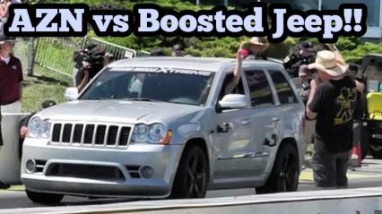 Jeep On Jeep Crime: AZN in Jeeper Sleeper vs SRT 8 at No Prep Kings