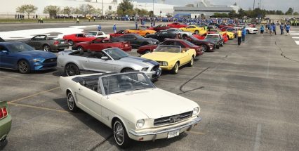 Parade of Mustangs Head to Scene as 10,000,000th Mustang Leaves Assembly Line