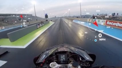 Top Fuel Motorcycle POV Ride Along Is A Perfect Terrifying Way To Spend A Few Seconds