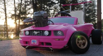Barbie Car Meets Dirt Bike Engine And The Results Speak For Themselves