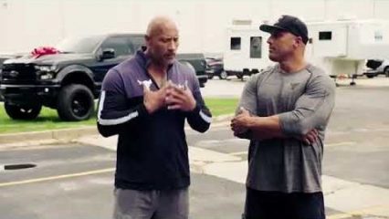 Dwayne “The Rock” Johnson Surprises His Stunt Double With Brand New Truck!