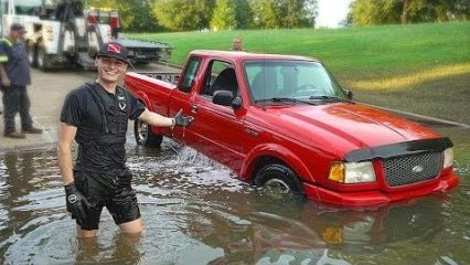 Found Sunken Truck Underwater In The River At Boat Ramp! (Recovered Truck For Owner)