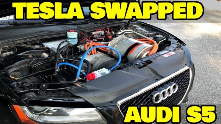 Hands on with World's First Tesla Powered Audi