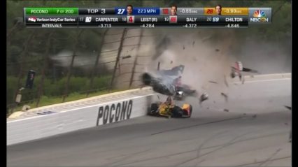 Insane IndyCar Crash Leaves Crowd Speechless, Driver Hospitalized