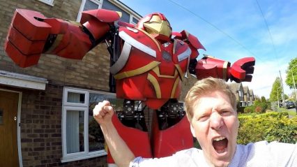Ironman’s Hydraulic Hulkbuster, Recreated With Amazing Detail In This Guy’s Back Yard